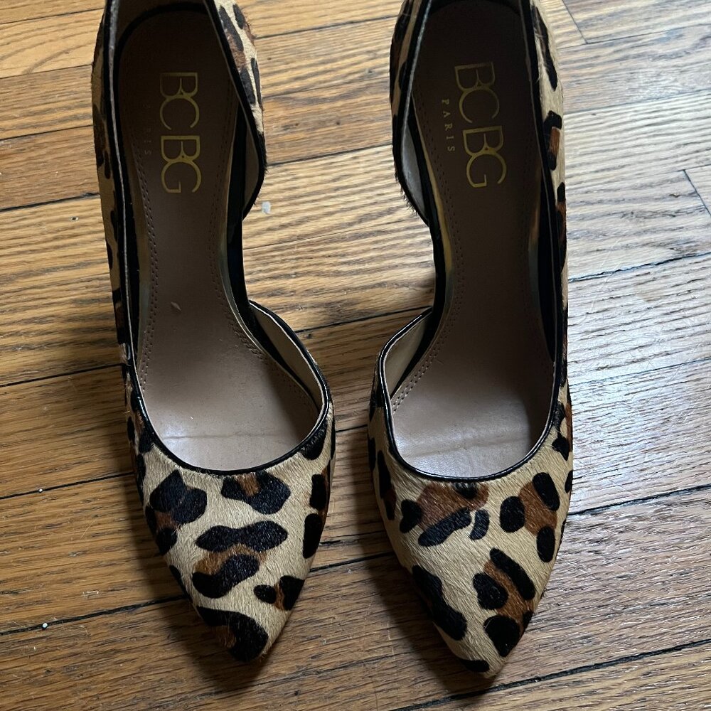 BCBG Leopard Heels